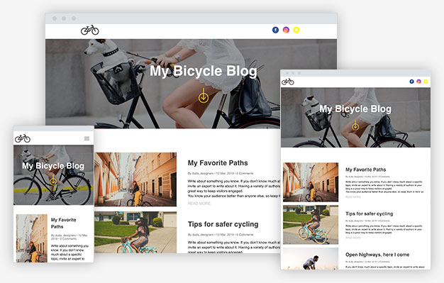 Bike Blog Instantsite Theme