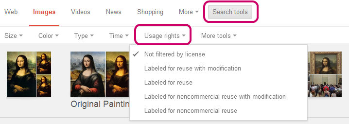 Google advanced image search