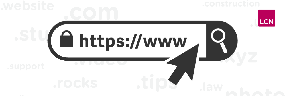 blog header image of a browser search bar with www typed into it