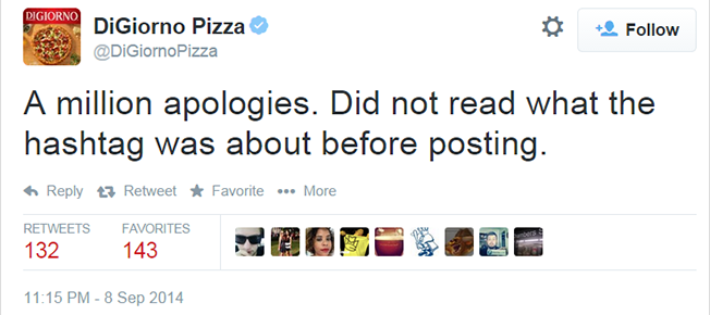 #whyistayed digiorno pizza tweet