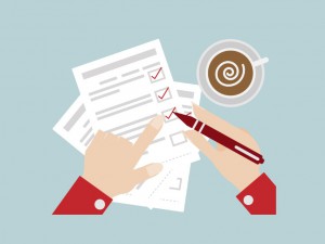 writing a check-list