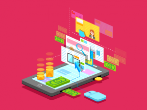 content popping out of screen