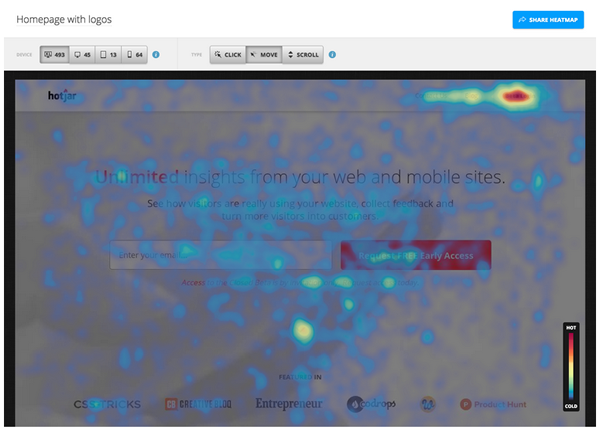 heatmap your website