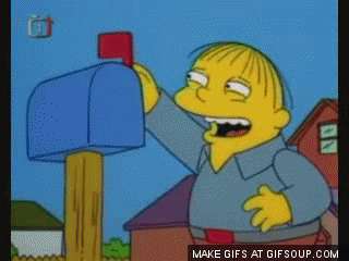 the simpsons ralph mailbox