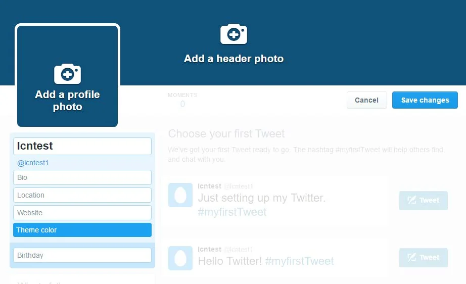 Twitter profile images screenshot