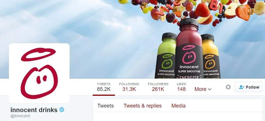 Example of a great Twitter header