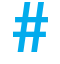 Use hashtags where appropriate