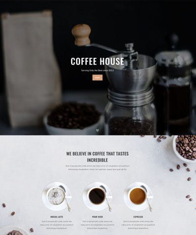Coffee Shop WordPress Hosting Theme