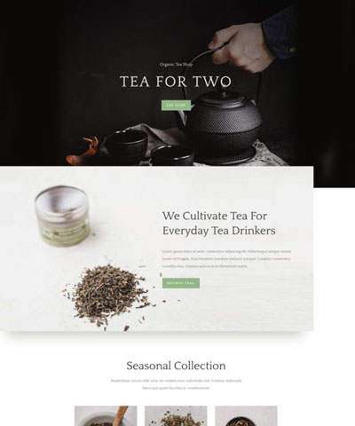 Tea Shop WordPress Hosting Theme