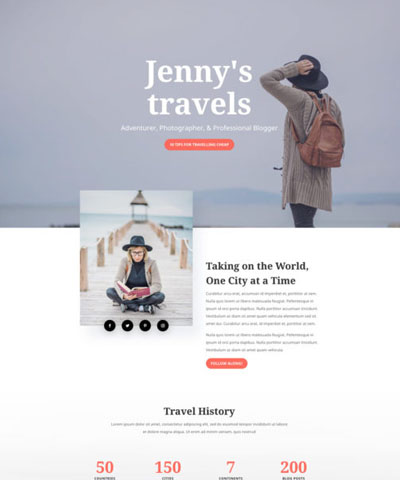 Travel Blog WordPress Hosting Theme