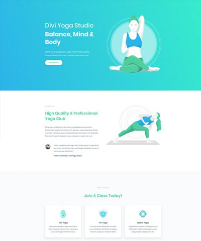 Yoga WordPress Hosting Theme