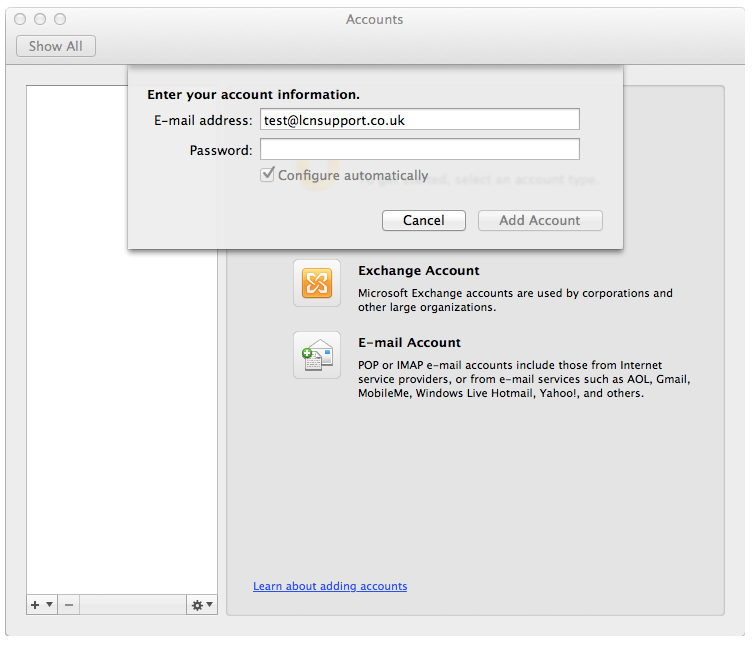 outlook for mac remember email addresses