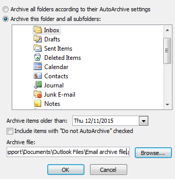 comment archiver les e-mails imap dans rewrite 2007