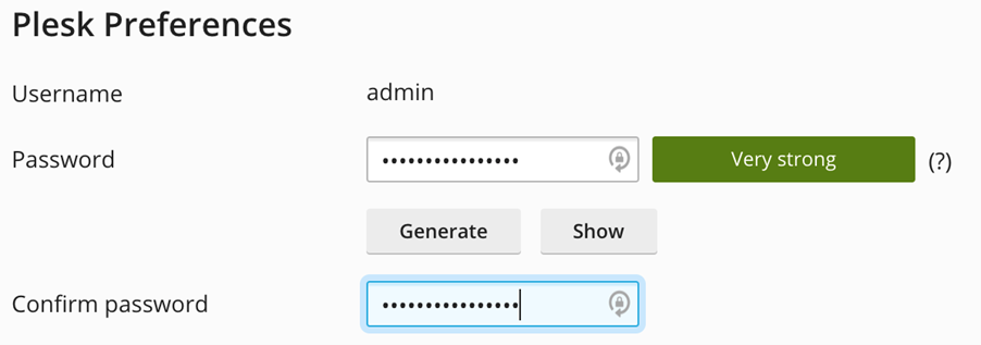 Plesk Password Change steps