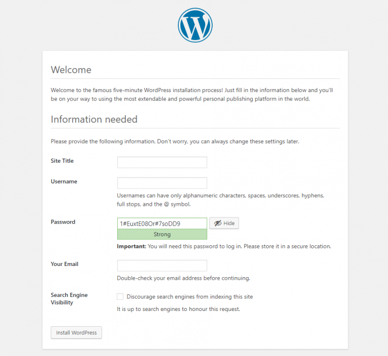  We will explain how to easily install WordPress.