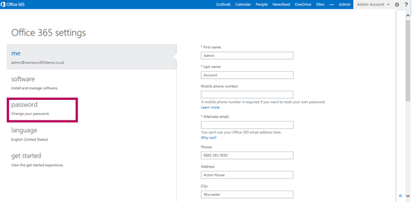 How to reset your Office 365 administrator password 